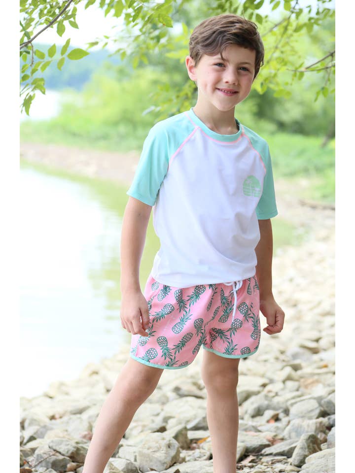 Blueberry Bay – Großhandel Badeshorts – Kinder – Coral Breeze Badeshorts2