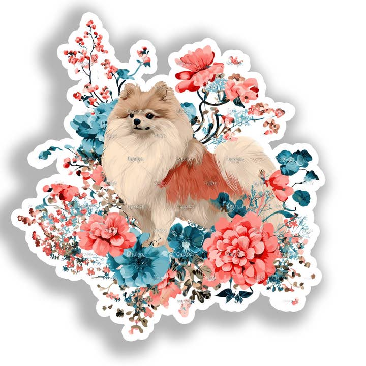Pomeranian Dog Decal Sticker # A017337 for wholesale by Yoonek Graphics