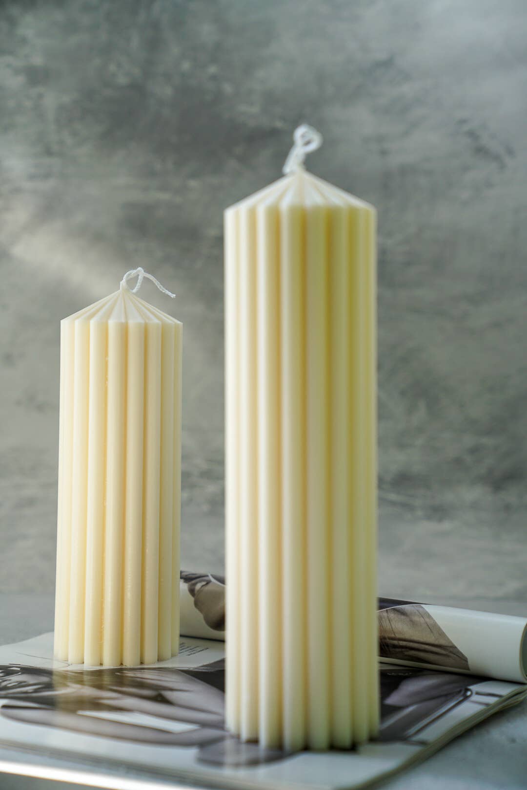 Gokican - Wholesale Novelty Candle - Scented Ribbed Thick Soy Candle | Wedding Decor | Home Decor3