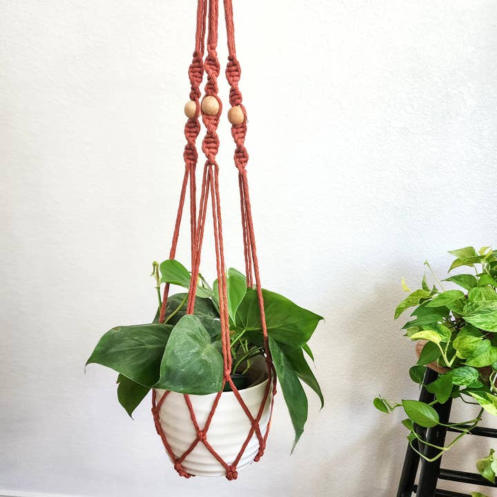 Handmade By Uruba – wholesale Hängande kruka – Macrame växthängare för inomhus- och utomhusbruk, Boho Planter14