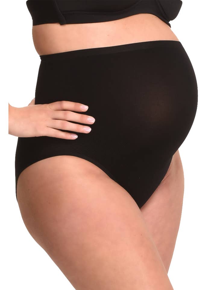 Mamsy – wholesale Underkläder - Mamma – Mamsy graviditetstrosor med hög midja, sömlösa5