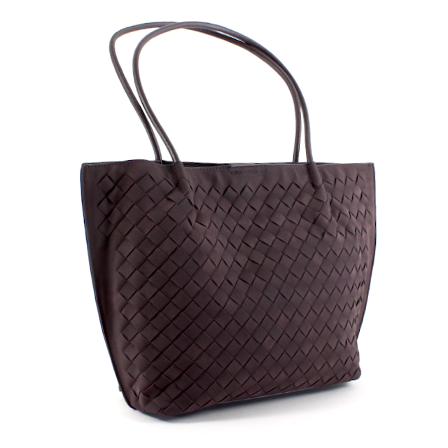 Pretty Persuasions – wholesale Bärkasse - Dam – P25095 Mockaliknande vävd mikrofiberväska i läder med påse5