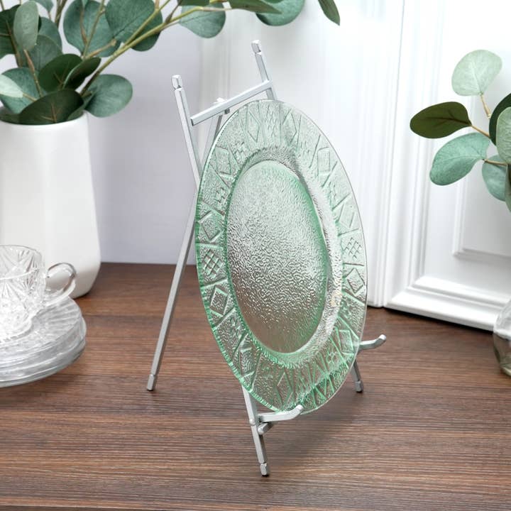 Bard's – Engroshandel Staffeli – Bard's stativ i satinmetal, 30,5 cm H x 17,8 cm B x 19,7 cm D6