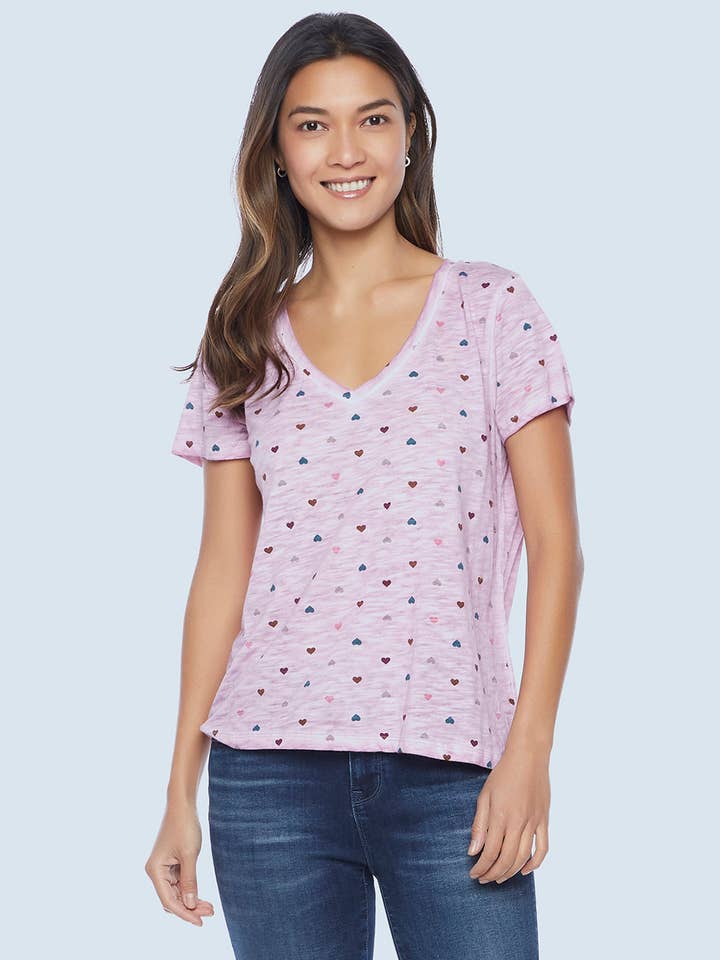 We Heart You Slub Tee for wholesale by Billy T