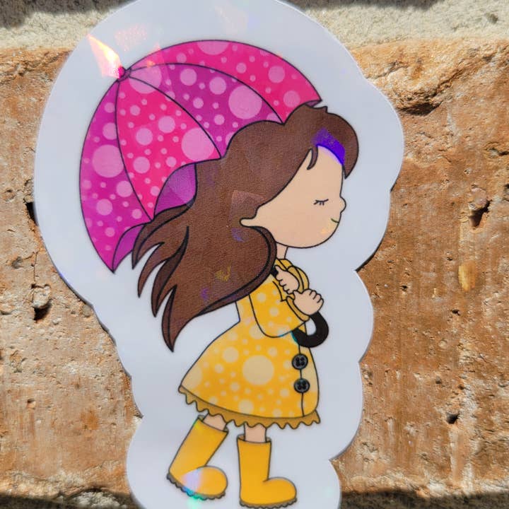 3 inch Water resistant laminated vinyl sticker for wholesale by Kodaandmom