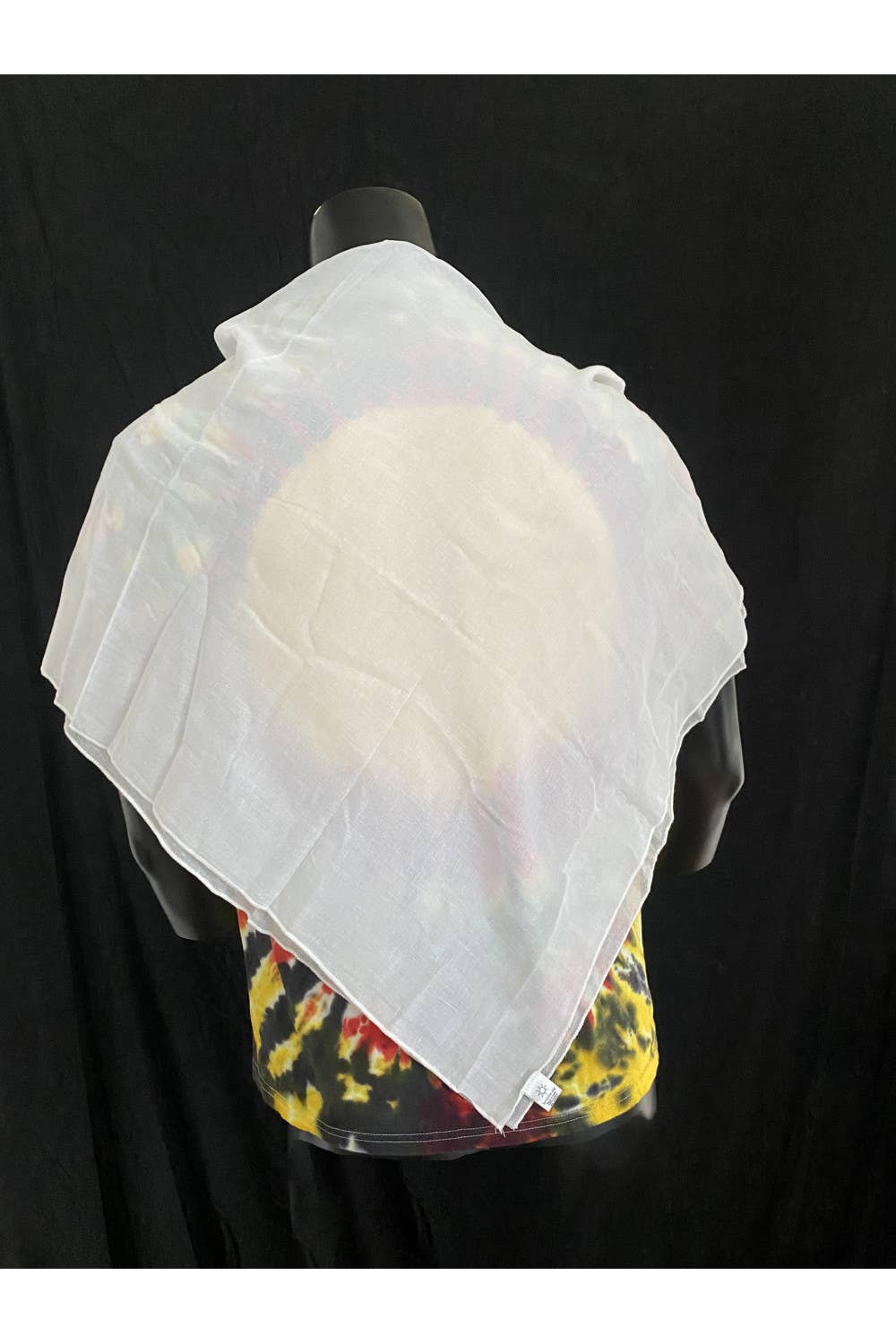 Sunshine Joy – Cachecol - Unissexo por atacado – Lenço Branco para Tie-Dye 39x40 100% Algodão Voile2