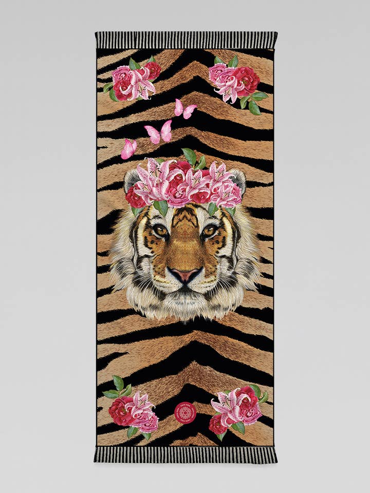 Beach Towel Tiger Lily for wholesale by Vaya Vida