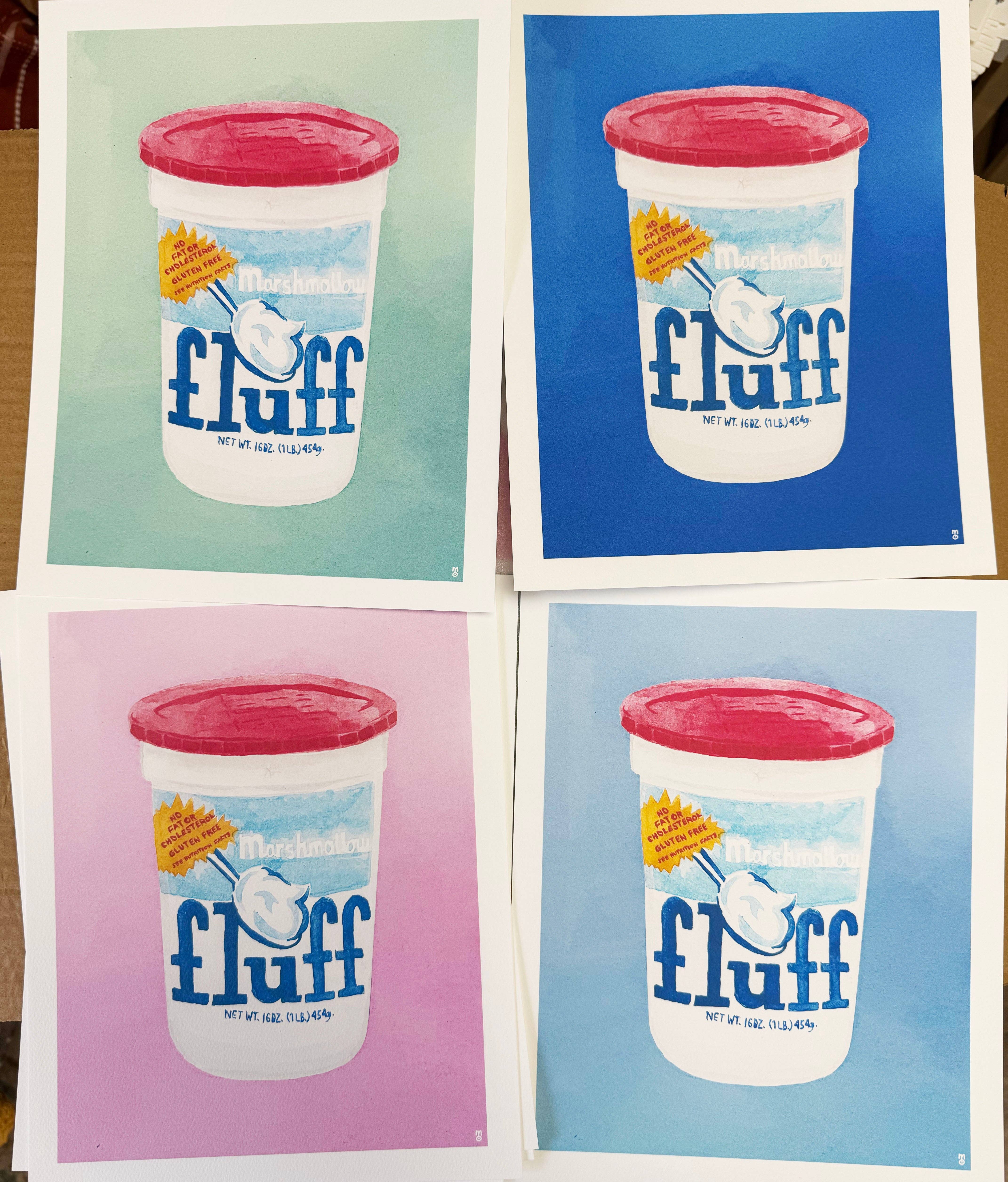 Ohello Boston - Wholesale Art Print - Fluff Watercolor Art Print4