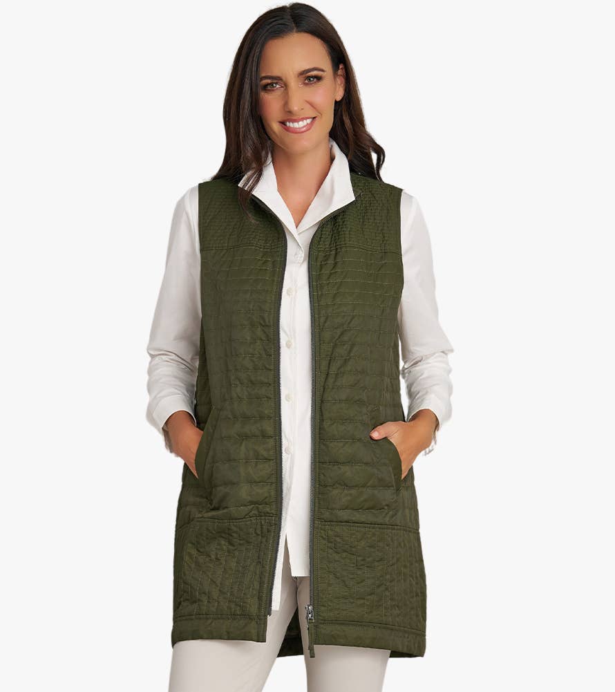 Stella Carakasi - Wholesale Outerwear Vest - Women's - Women's Zip-Front On The Go Vest16