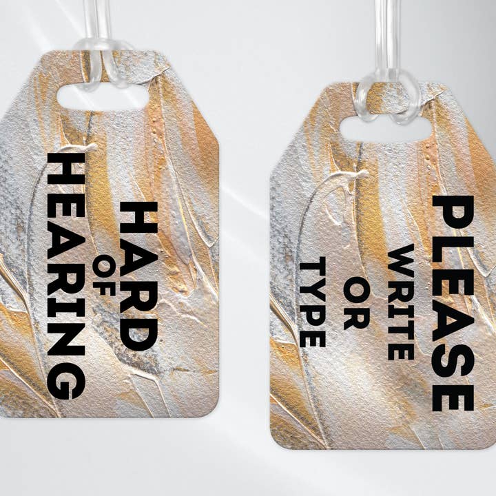 Etichetta per non udenti per la vendita all'ingrosso da parte di Shop Intaglio