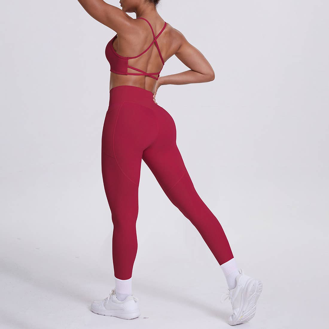 Sodalemon - Wholesale Activewear Set - Women's - Women High-Waisted Yoga Set: Sports Bra + Sculpting Leggings26