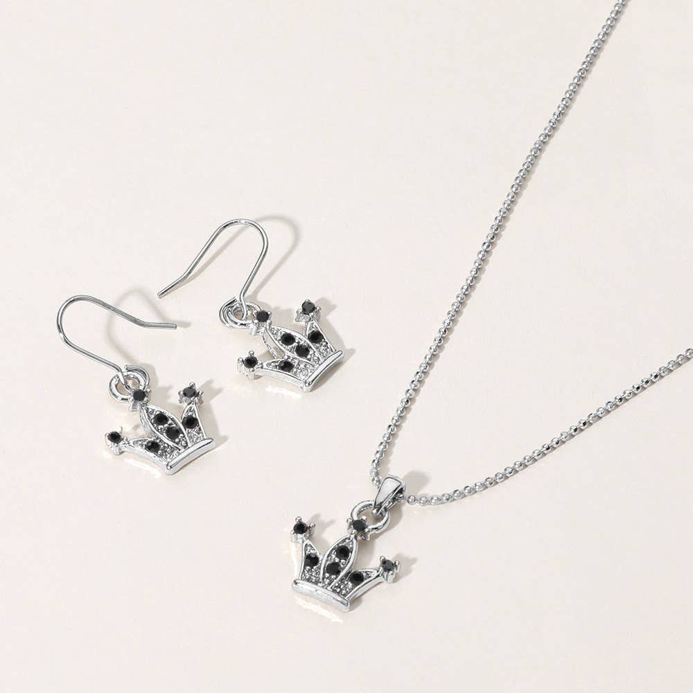 Sensibling Corp. - Wholesale Pendant/Charm Necklace - Rhinestone Embellished Crown Pendant Necklace6