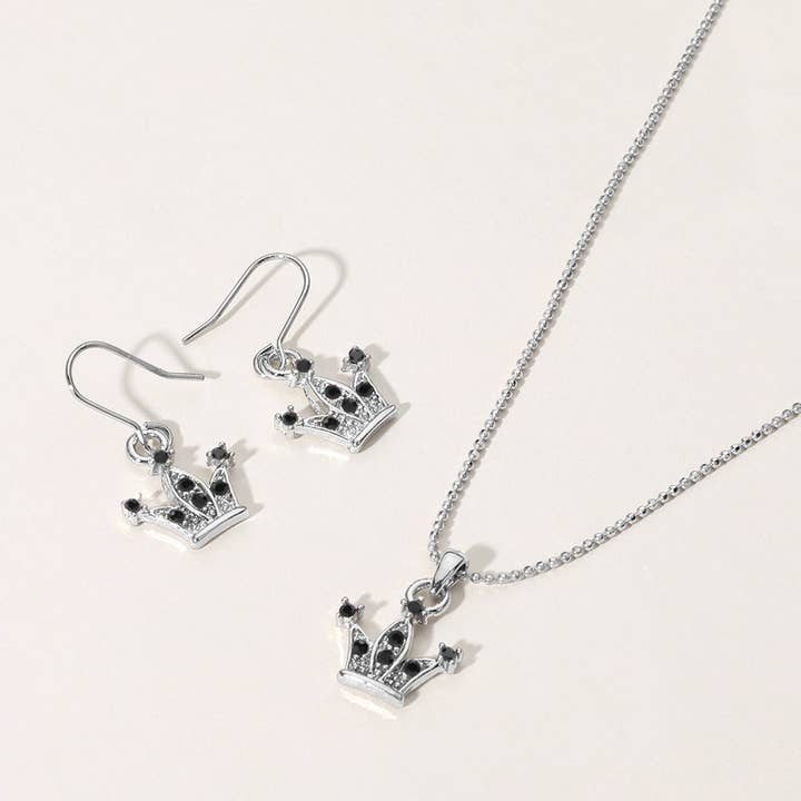 Sensibling Corp. - Wholesale Pendant/Charm Necklace - Rhinestone Embellished Crown Pendant Necklace6