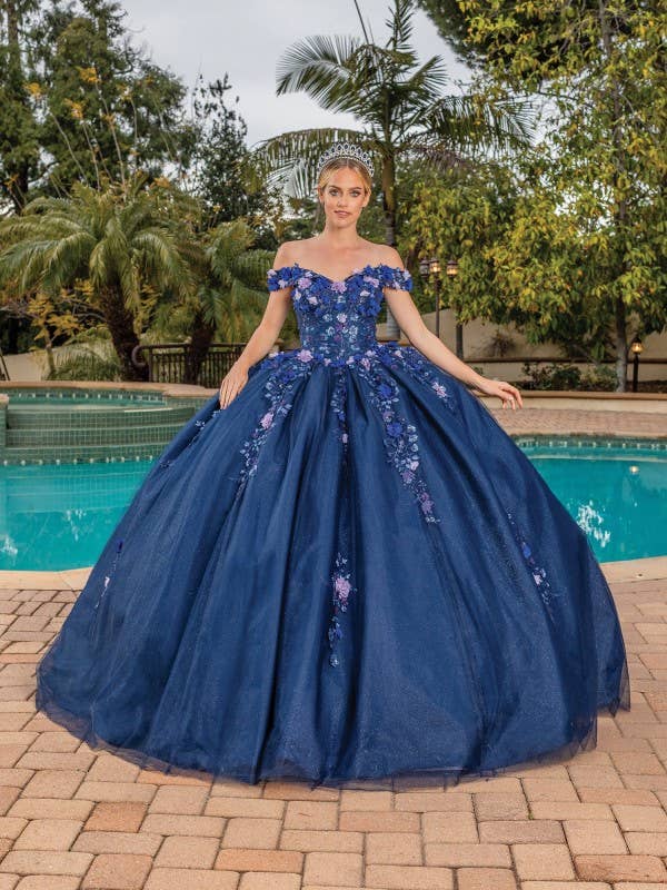 Cascading Skirt Detailing Quinceanera Dress for wholesale by Dancing Queen Dress