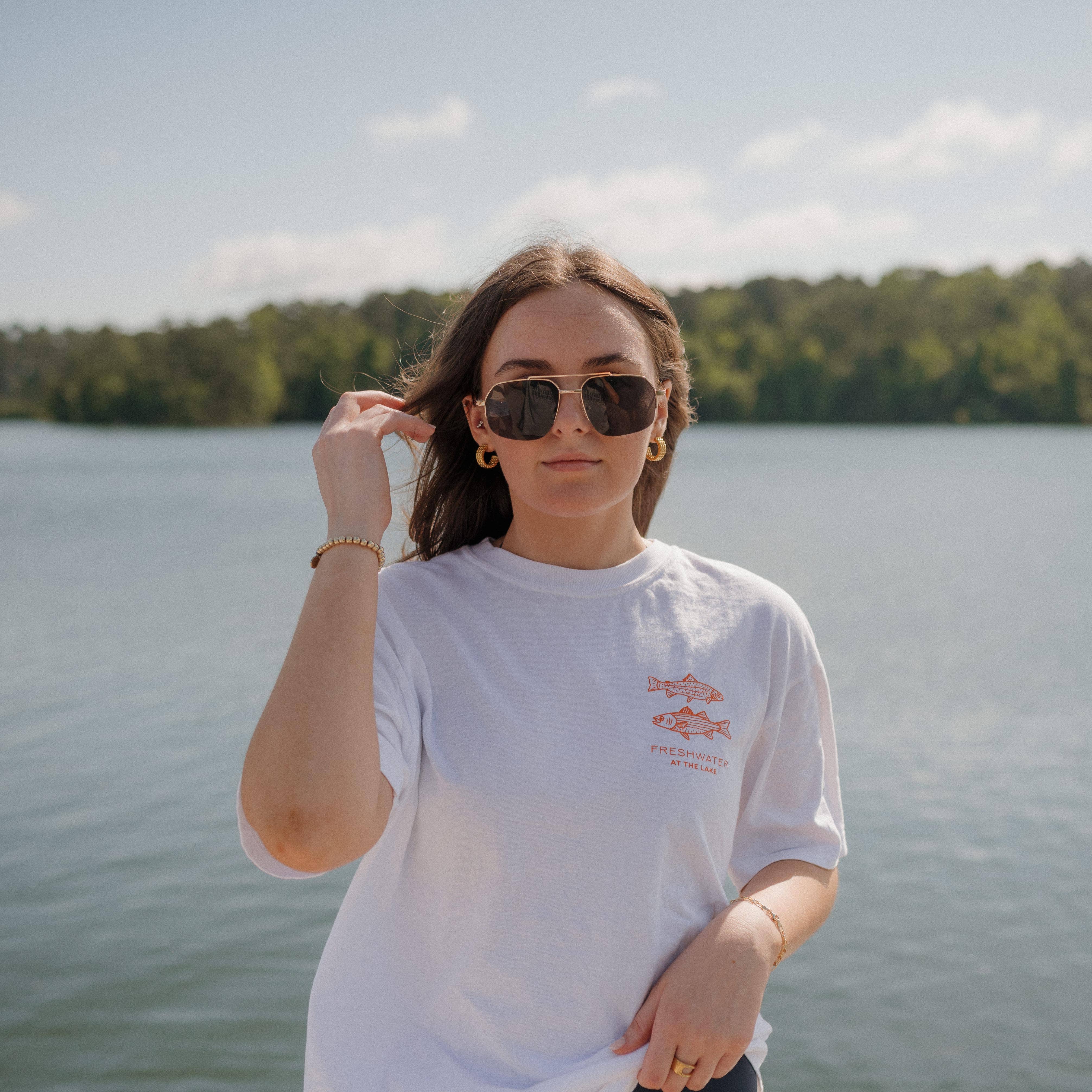 Freshwater Curated Goods - Wholesale Screen Printed T-Shirt - Unisex - AT THE LAKE | Freshwater Fish Unisex Tee9
