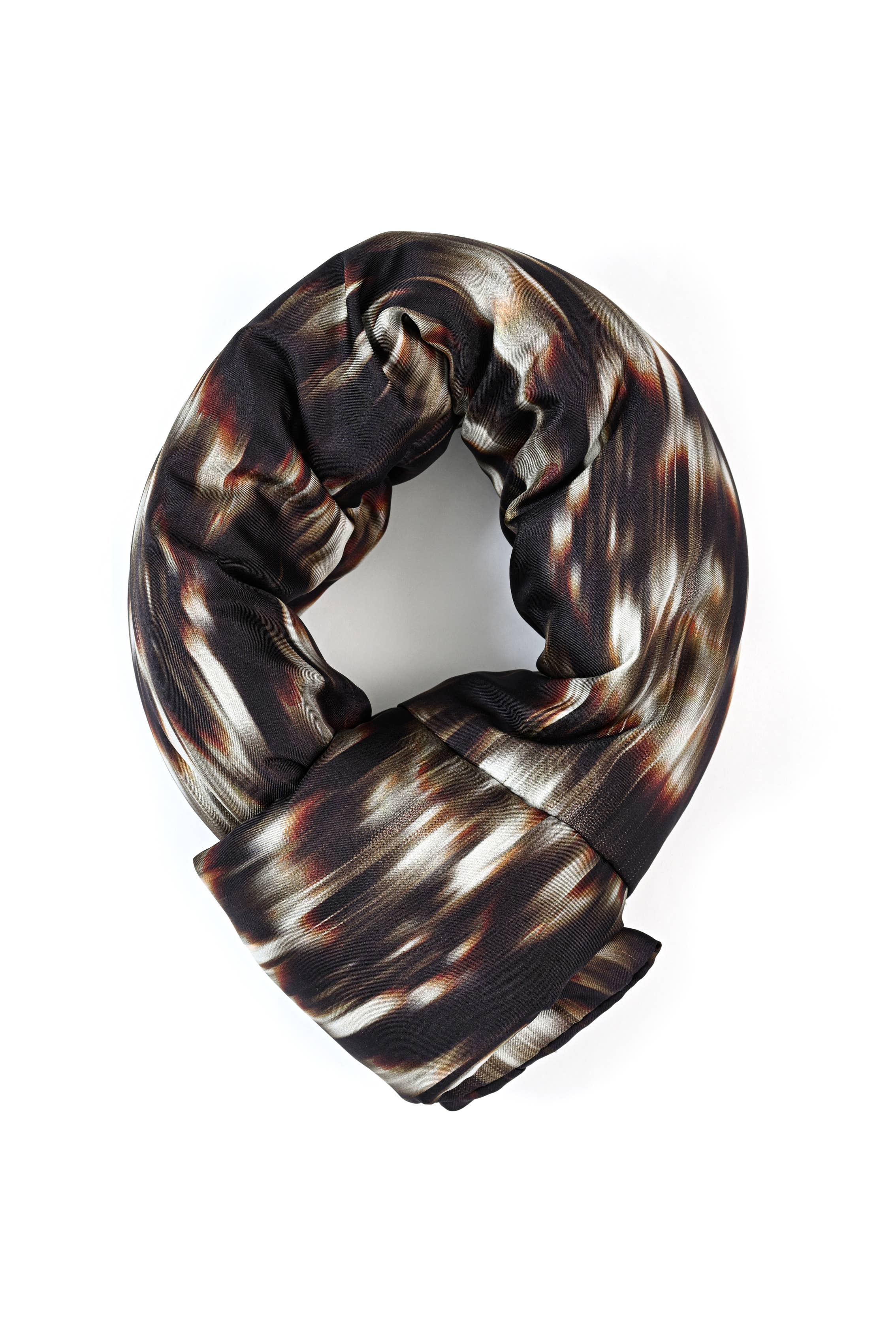 Abstract - Wholesale Scarf - Unisex - Mini padded scarf in printed silk3