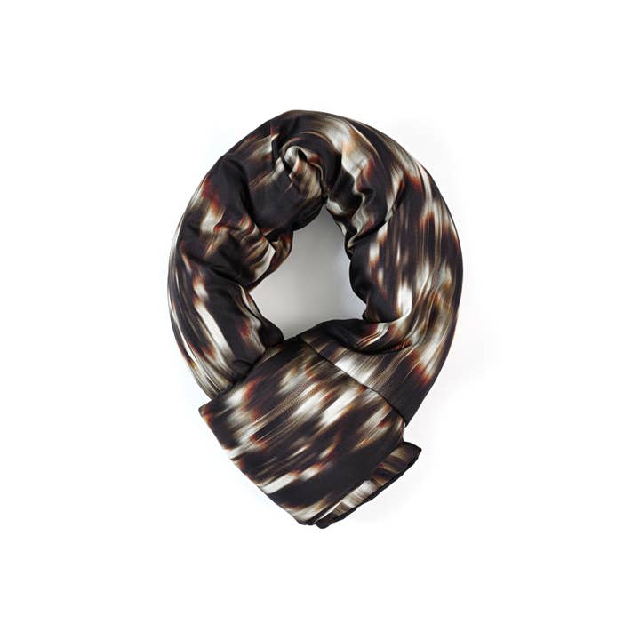 Abstract - Wholesale Scarf - Unisex - Mini padded scarf in printed silk3