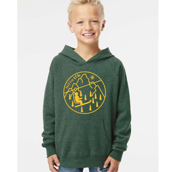 Spruce Seed LLC - Wholesale Hoodie - Kids - Kids Hoodie Pray For Pow Toddler-Ski Snowboard Sweatshirt