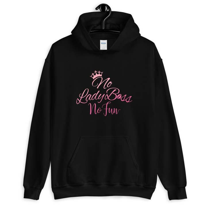 Geen Lady Boss Geen Plezier, Dames, Hoodie, Zwart voor wholesale door No Fun Company
