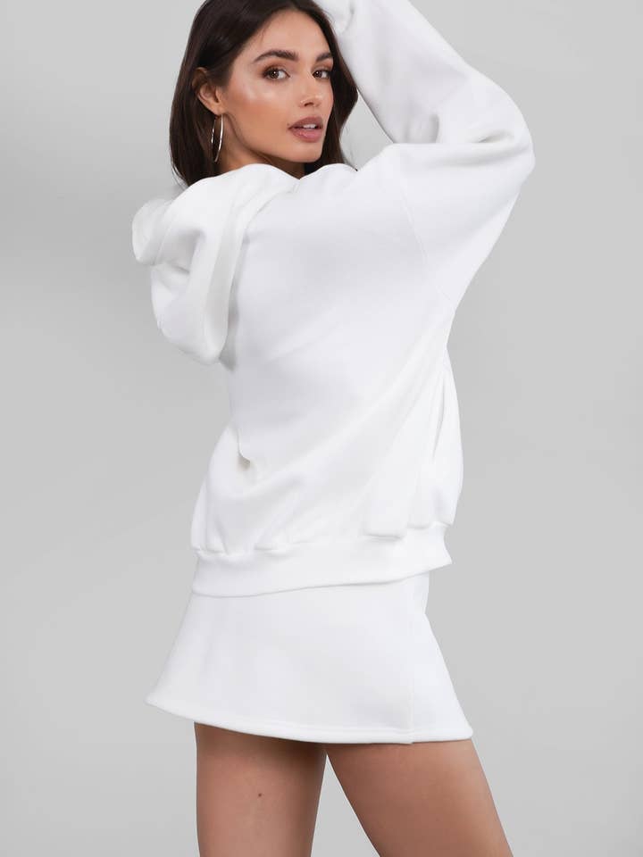 TICTOC - Wholesale Hoodie – Women's - UNIVERSITY Plush Fleece Loose Fit Zip Up Hoodie With Pockets45