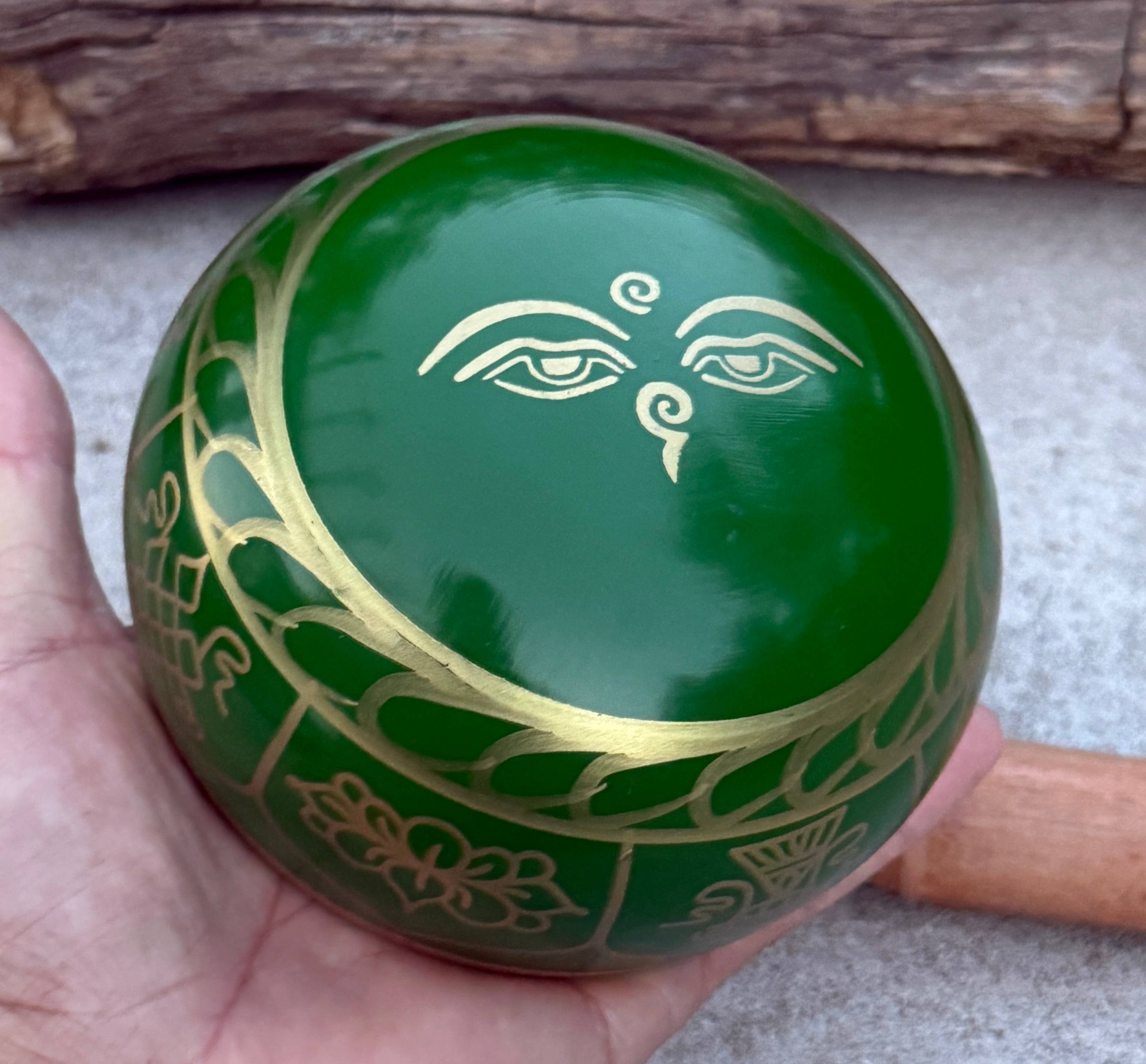 Lungta Imports - Wholesale Meditation Supplies - Singing Bowl Complete Set ~ 8 Lucky Symbols ~ For Meditation9