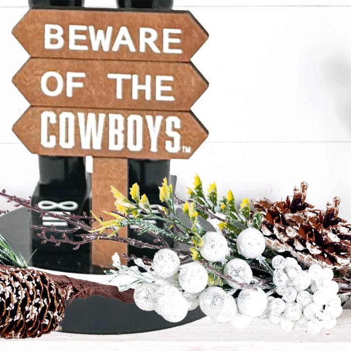 Santa’s Workshop Inc. - Wholesale Holiday Nutcracker - 12" Oklahoma State Beware of the Cowboys Nutcracker
