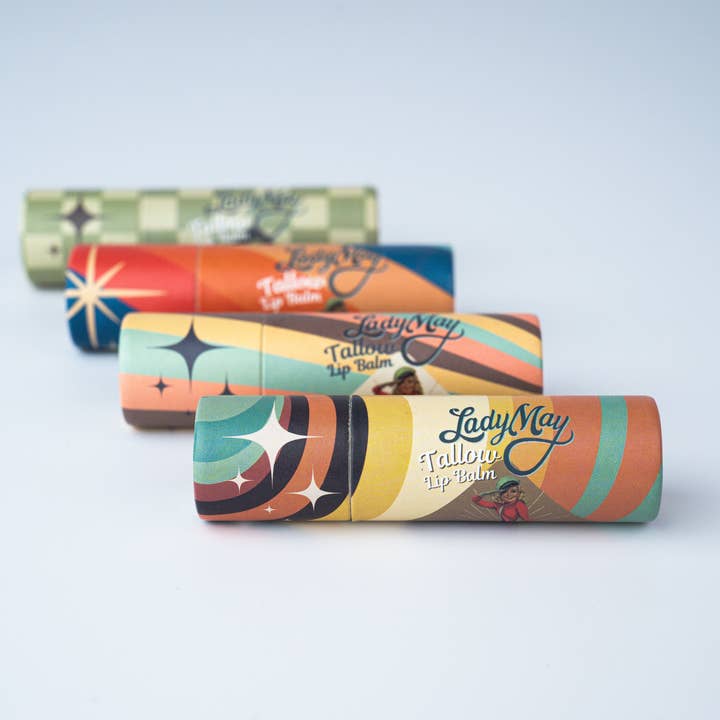 Lady May Tallow - Wholesale Lip Balm - Lady May Tallow Lip Balm – Natural, Hydrating, Long-Lasting (Multiple Flavors)