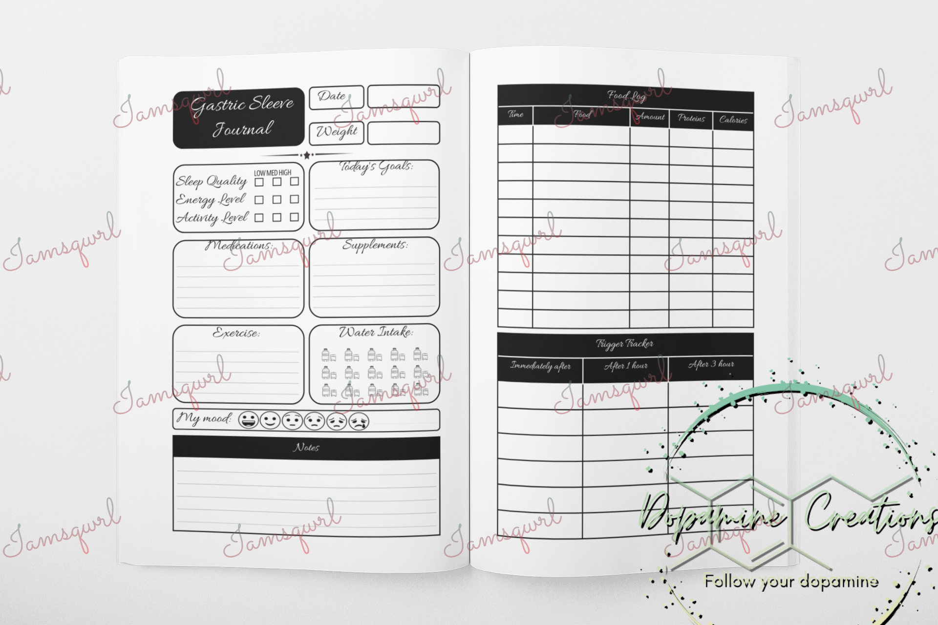 Dopamine Creations - Wholesale Journal/Diary - Gastric Sleeve Journal Paperback3