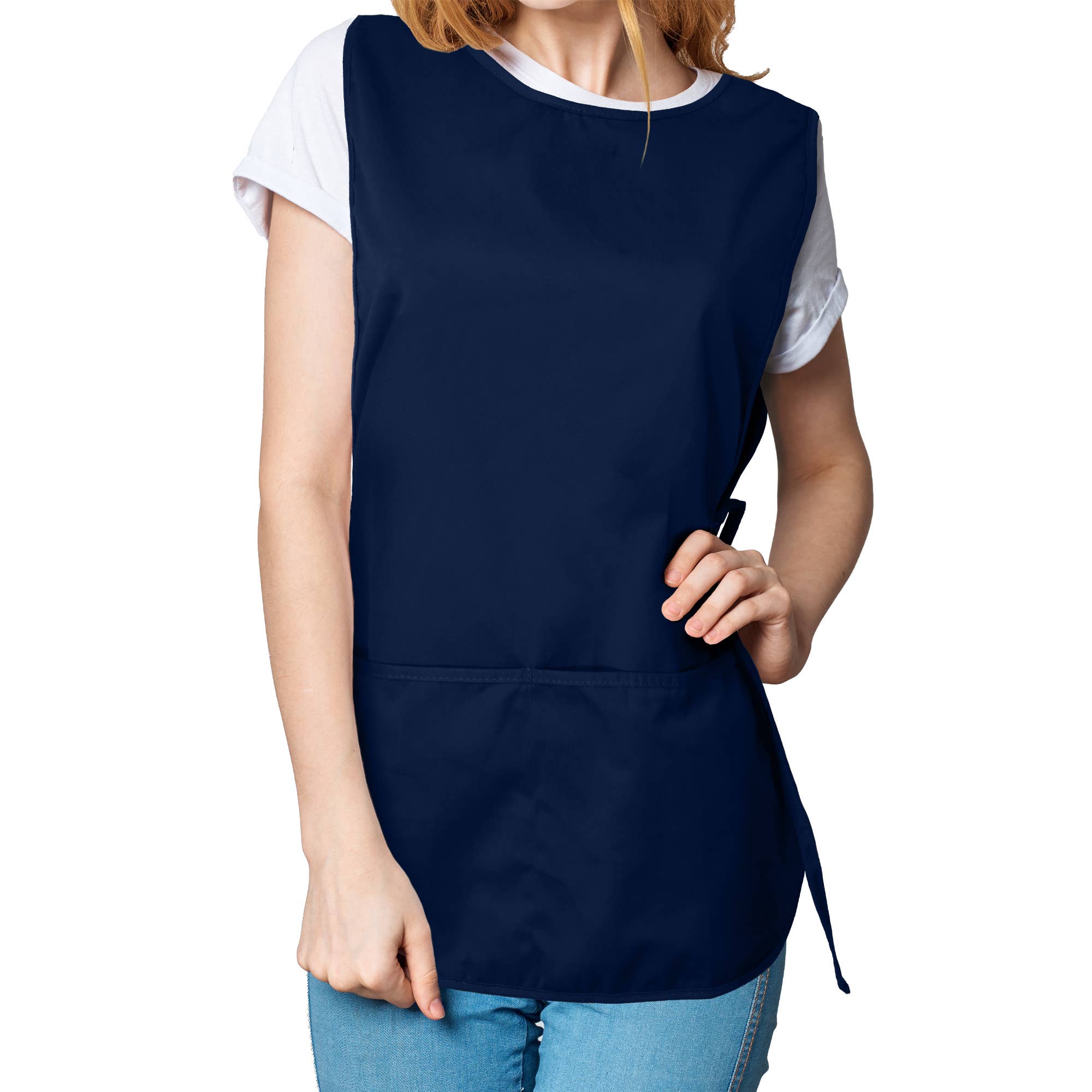 Dalix - Wholesale Apron - DALIX Cobbler Apron 2 Pockets Smock Regular 28.5" x 18.5"17