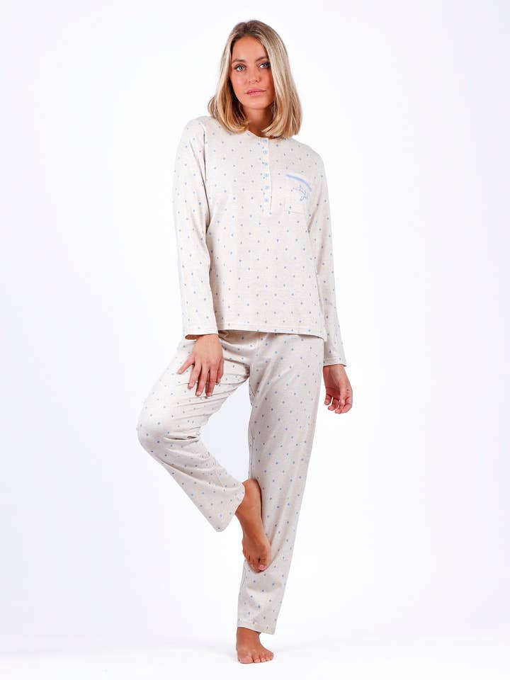 ADMAS CLASSIC Long Sleeve Placket Pajama You Are Enough for... for wholesale by ADMAS