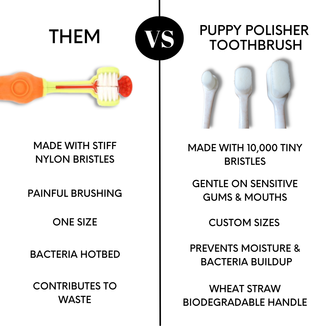 Wag & Bright Supply Co. – wholesale Pet grooming aid – Dog – Puppy Polisher Pearl Eco Toothbrush - (Extra Small)10