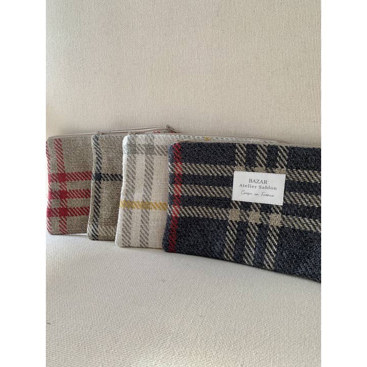 Bazar Atelier Sablon - Vendita all'ingrosso Astuccio - Donna - Pochette Tartán Pion Taupe1