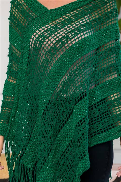 MYS Wholesale Inc - Wholesale Poncho - Women's - Crochet Native Pattern Breezy Poncho8