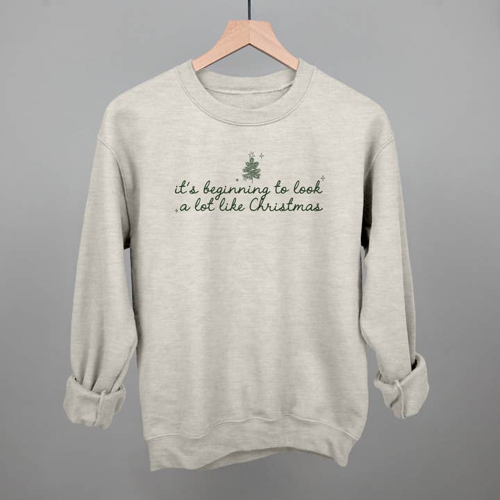 Ivy + Cloth - Wholesale Graphic Sweatshirt - Women's - It's Beginning To Look A Lot Like Christmas (Green)10