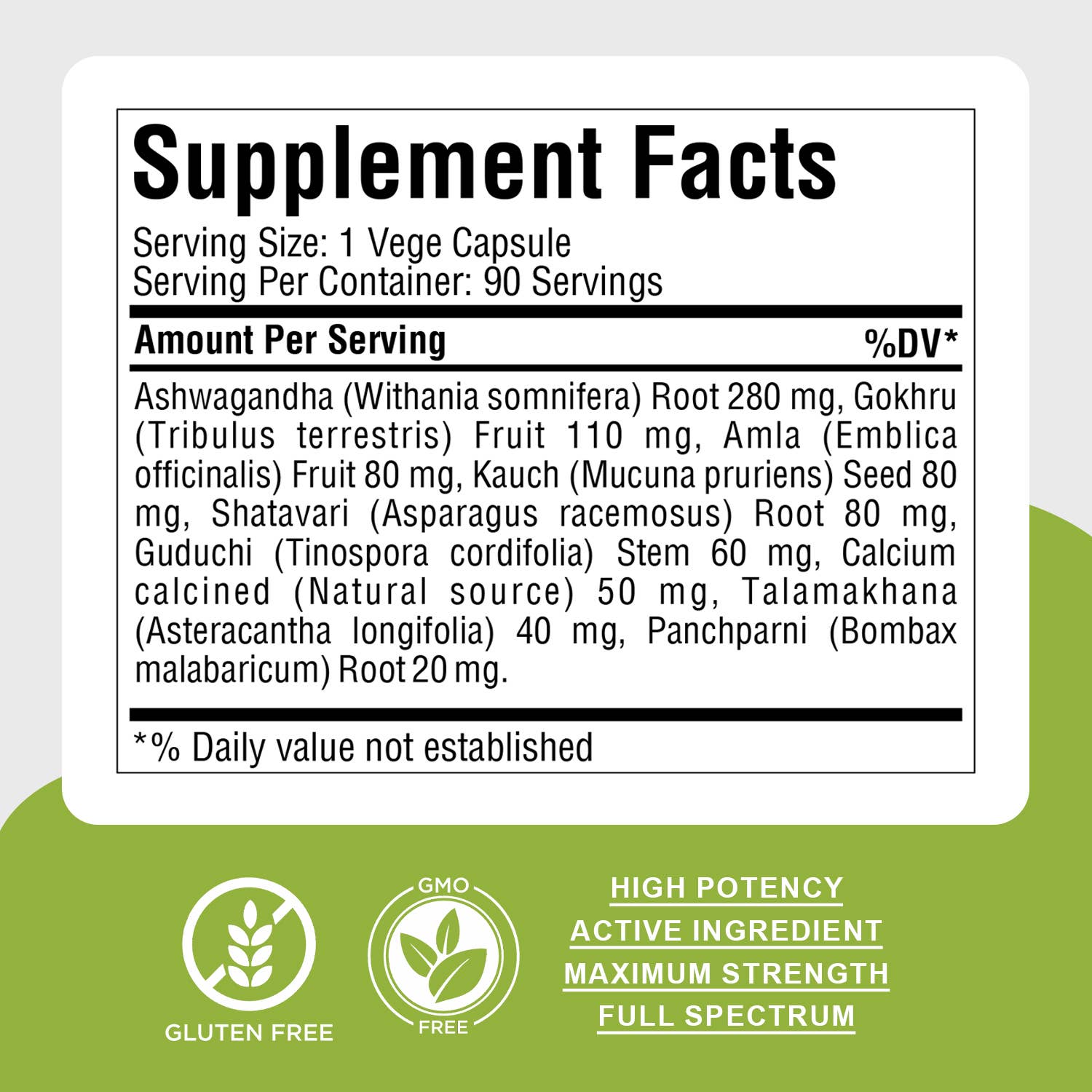 HerbsForever - Wholesale Voedingssupplement/vitamine - Mannelijke Veertig Plus Ayurvedisch Supplement 90 Capsules 800mg2