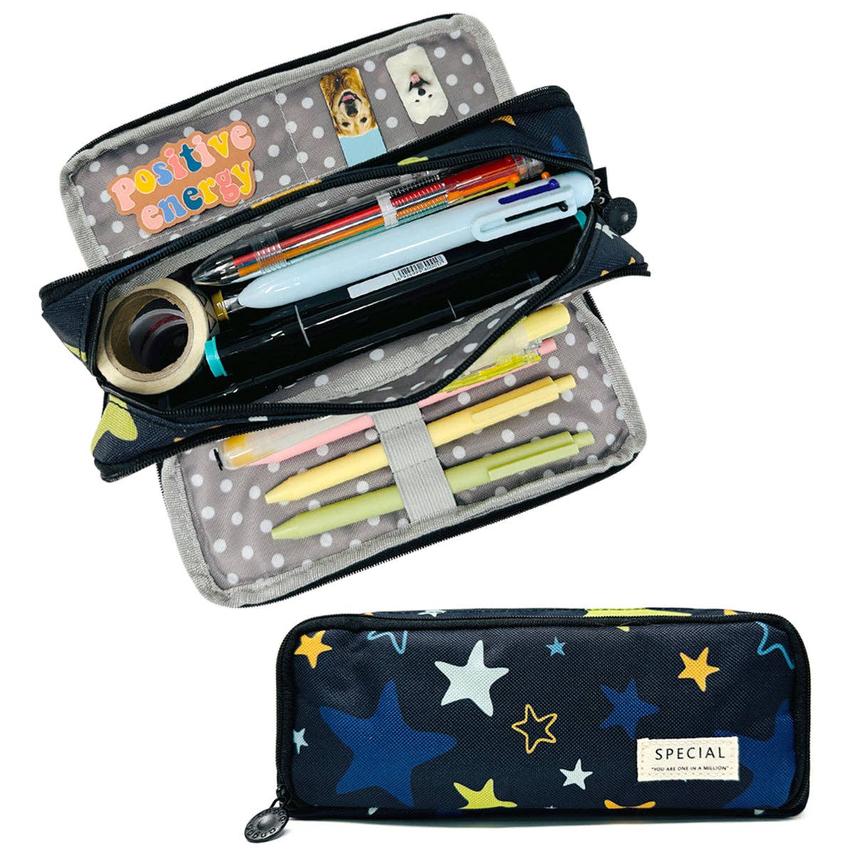 Wrapables.com - Wholesale Pencil Case/Pouch - Wrapables Large Capacity Pencil Case, 3 Compartment Pouch18