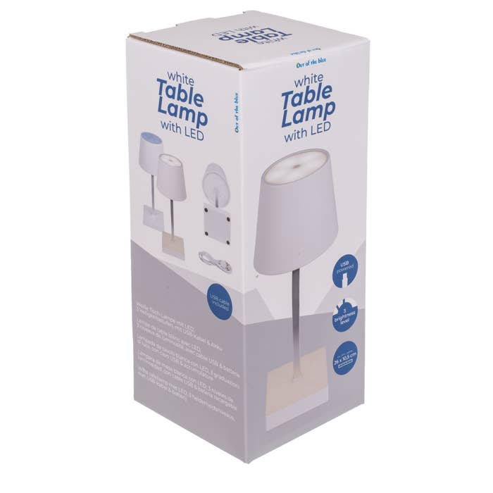 Out of the blue KG - Wholesale Accent/Desk Lamp - White Table lamp with LED,2