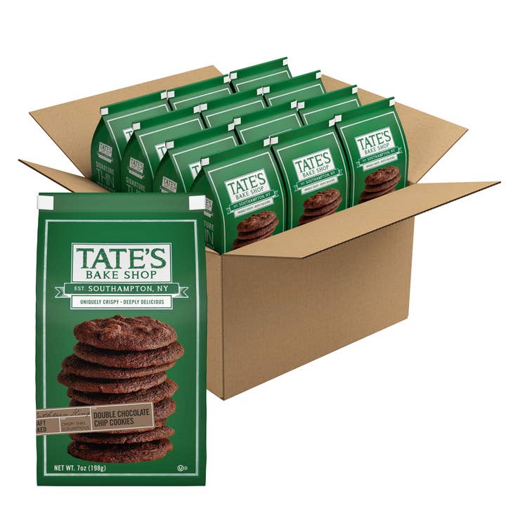 Tate's Bake Shop - Wholesale Cookie - Double Chocolate Chip Cookies | 7oz | 12 Count1