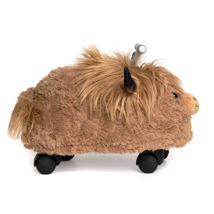Prince Lionheart - Wholesale Inflatable Toy - Kids & Baby - Prince Lionheart Hairies Ride-On Inflatable Toy - Fun and Safe Bouncy Ride for Kids - Highland Cow: Scotch