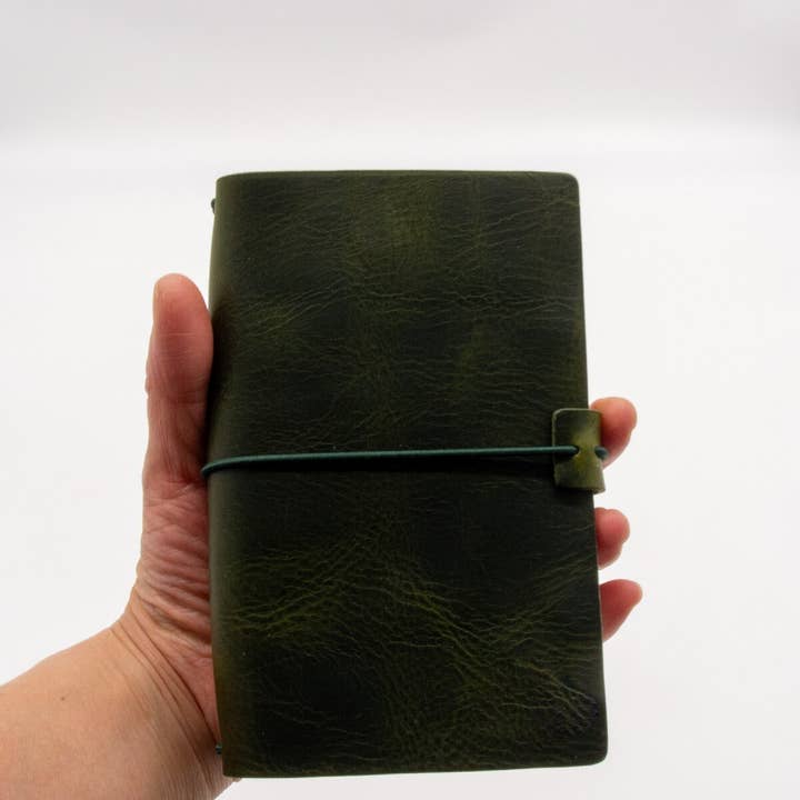 Arbor Trading Post - Wholesale Journal Cover - Pocket-Size Leather Traveler Notebook Cover, 3 Notebooks6