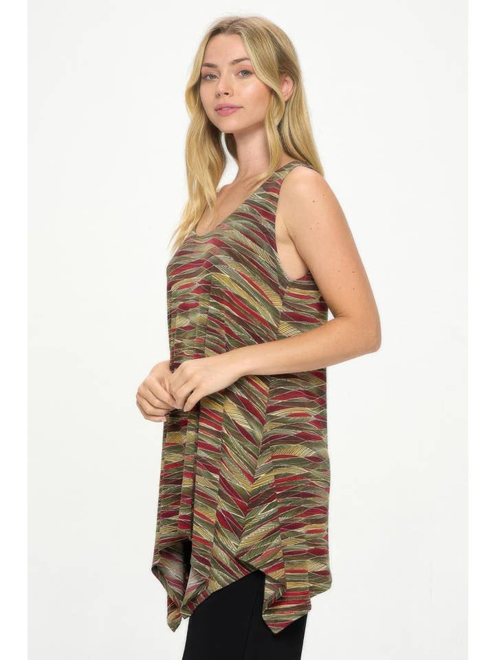 CC Wholesale Clothing - Wholesale Tunic - Women's - Hit Shark Bite Hem Tank