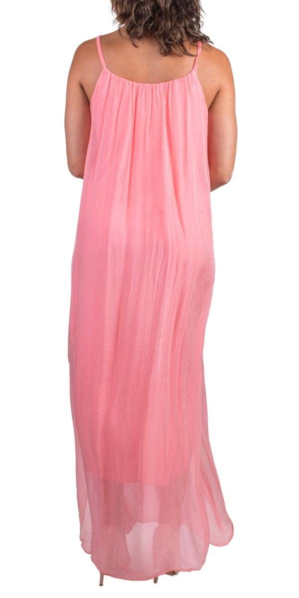 Gigi Moda - Wholesale Dress - Women's - Silk Spaghetti Maxi Dress34