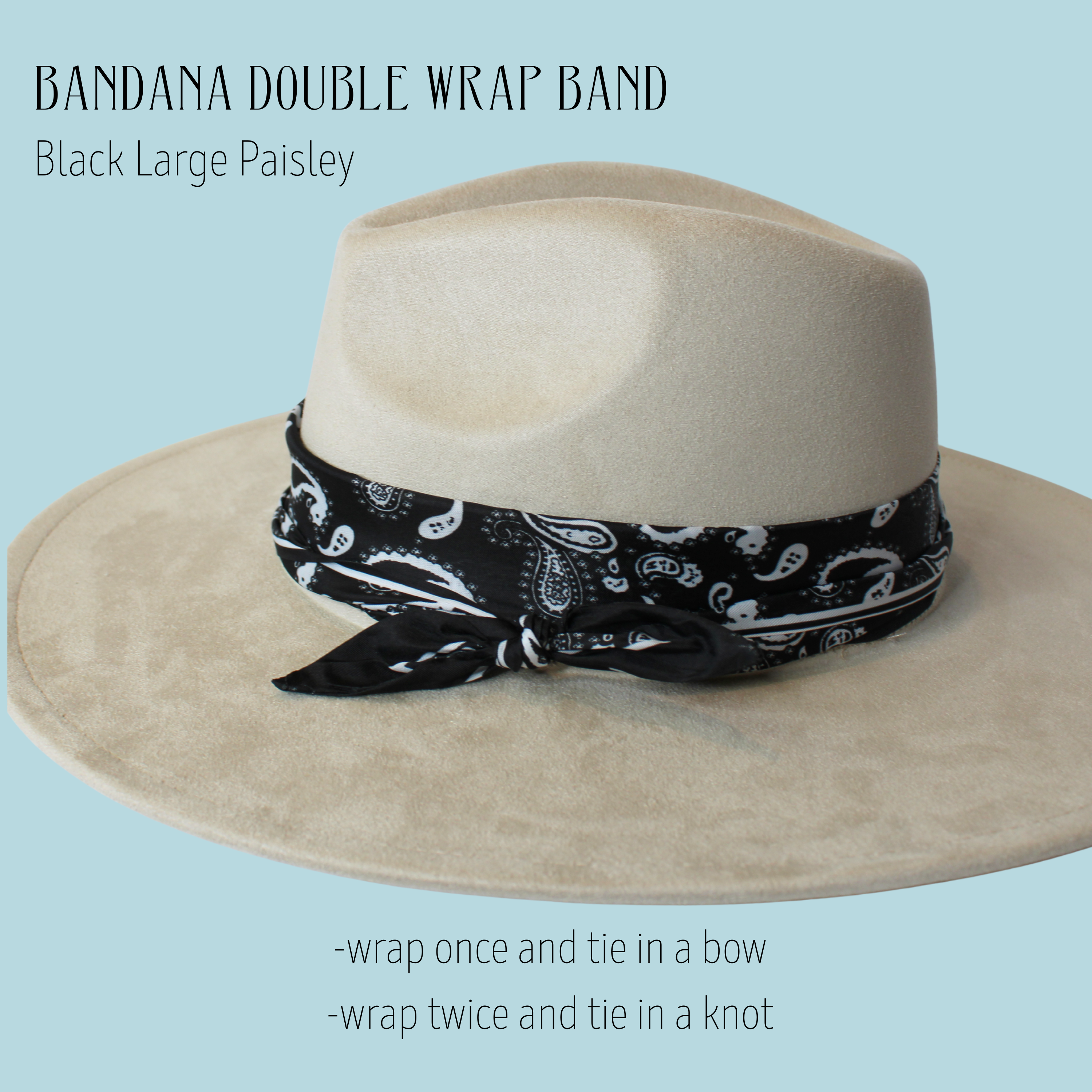 Wildflowers and Barley - Wholesale Hat Accessory - Women's - Bandana Double Wrap Hat Bands5