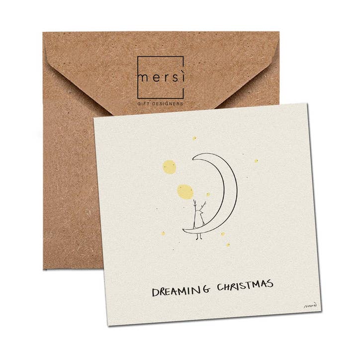 C109 - Greeting card - christmas card - handmade in Italy for wholesale by mersì gift designers