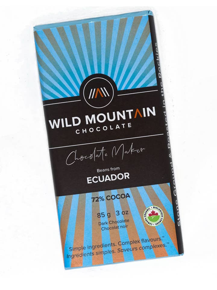 Équateur - 72 % pour la vente par Wild Mountain Chocolate