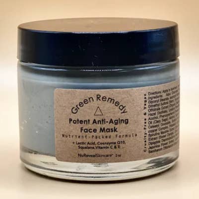 GREEN REMEDY △ Potent Anti-Aging Face Mask for wholesale by NuRevealSkincare