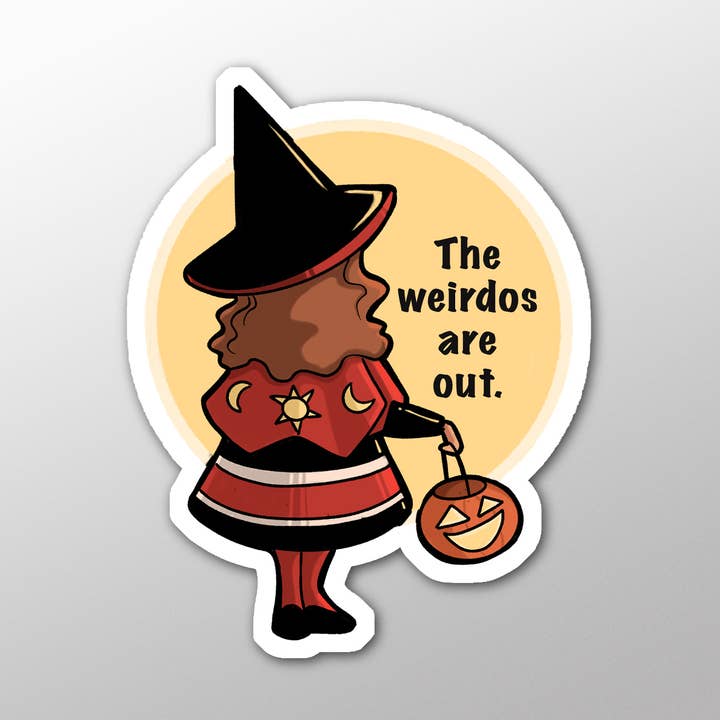 Pegatina troquelada individual Los raros están fuera para venta al por mayor de Karen Hallion Illustration