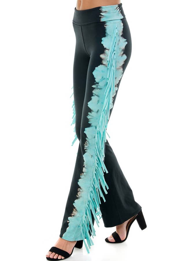 T-Party – Großhandel Hose – Damen – Tri Color Dip Dye Western-Yogahose6