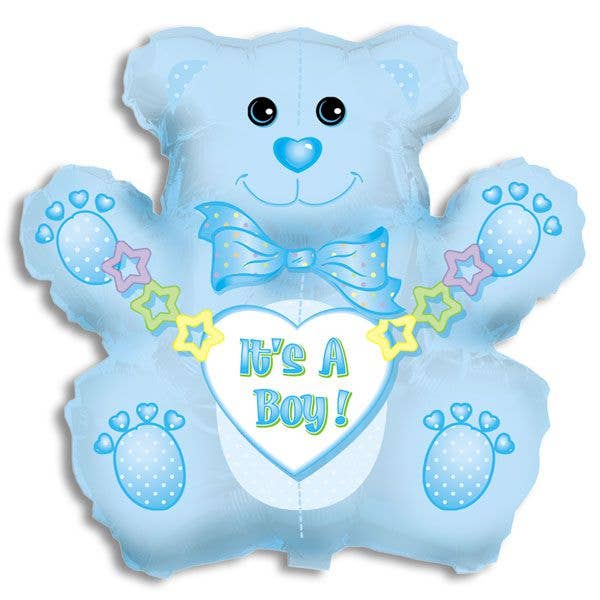 Jumbo Foil Balloon - It's a Boy 32 Inch Bear for wholesale by Kelli's