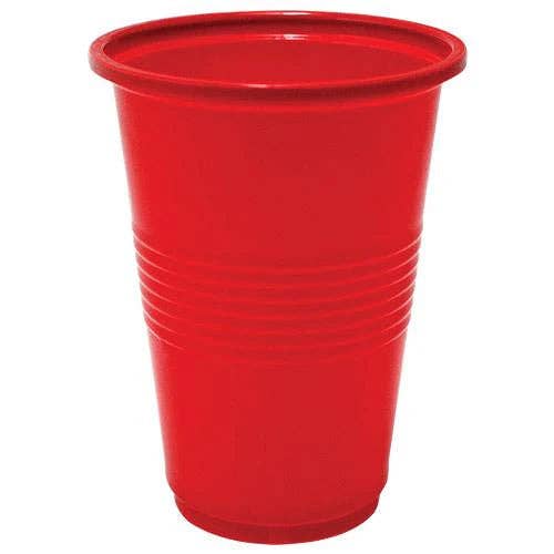 EcoQuality - Wholesale Disposable Cup - 16oz Red Heavy Duty Cup - Durable Disposable Party Cups